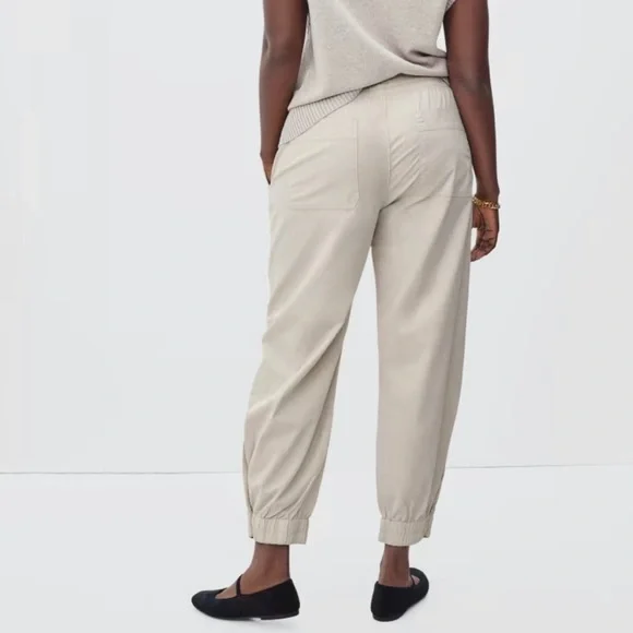 Everlane Organic Cotton The Easy Snap Bottom Jogger Pants Size L - Picture 2 of 10